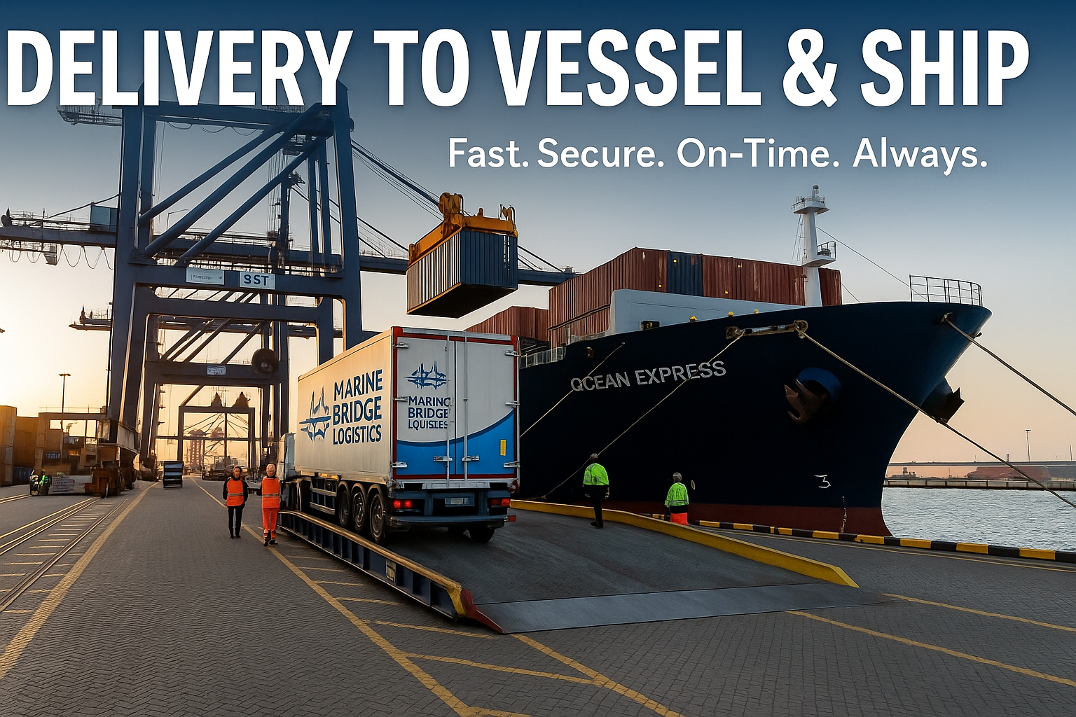 Delivery to Vessel & Shipyard